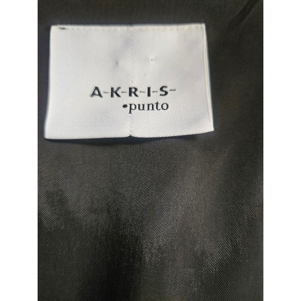 Akris Punto Black Shift Dress Sz L Lined Front Zip Up Above the Knee Lgth - Picture 8 of 9